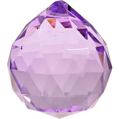 Feng Shui Krystal prismekugle 4 cm – Violet (AAA)