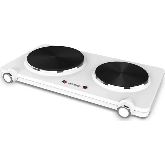 Champions Dobbeltkogeplade 180mm+150mm 2250W Hvid