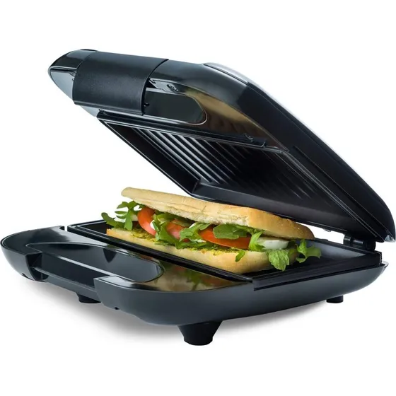 Champions Sandwichgrill Multi 750W, 22x12cm, Sort