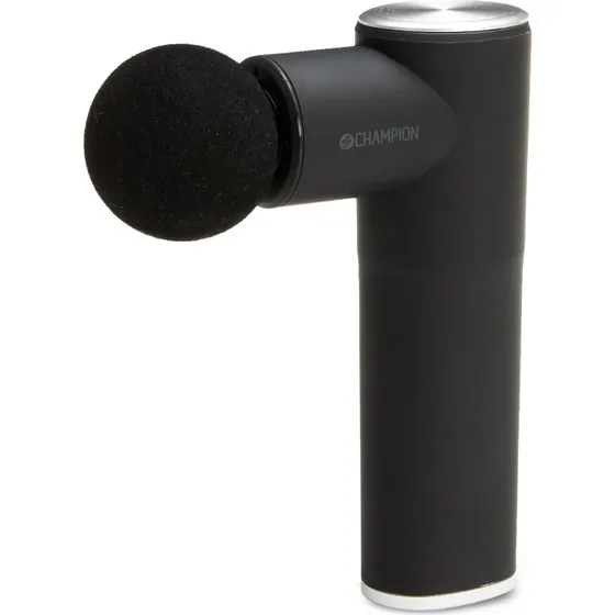 Champion Compact Power Massagepistol 3300RPM, 4 Niveauer, Svart