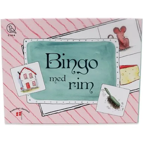 Ciha Bingo med rim - læringsspil (2-6 spillere, 3+ år)