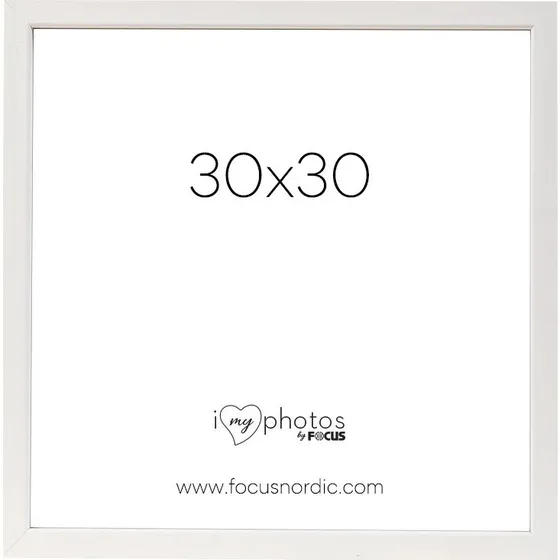 Focus Rock Billedramme, Hvid, 30x30 cm