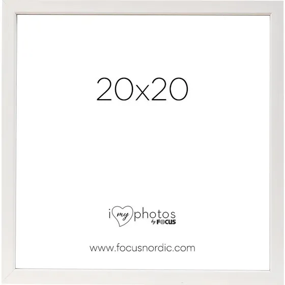 Focus Rock Billedramme Hvid 20x20 cm