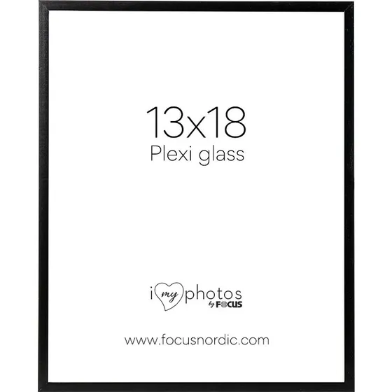 Focus Soul Billedramme, Sort Plexi, 13x18 cm