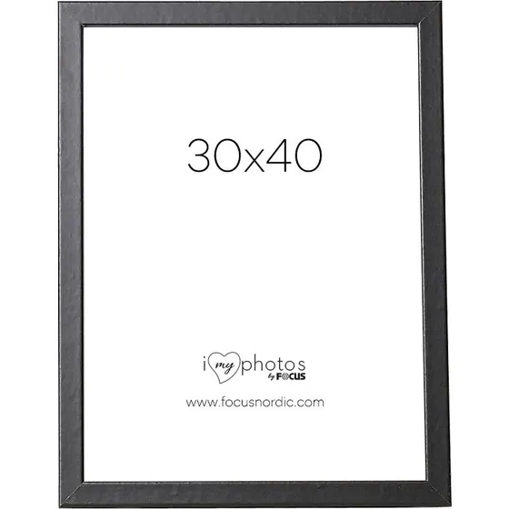 Focus Pop Billedramme 30x40cm Sort