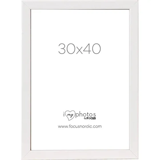 Focus Pop Hvid Billedramme 30x40 cm