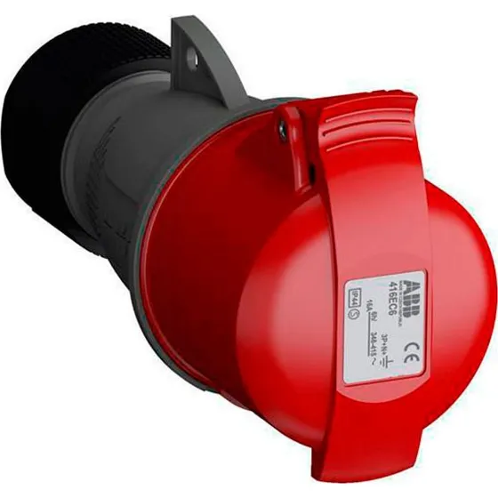 ABB CEE 5-pole 16A 400V Rød IP44 6H