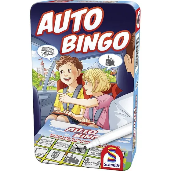 Schmidt Bil Bingo brætspil - 6 plader