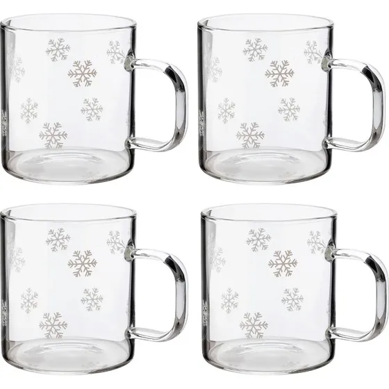 Dorre Isa Snefnug Glaskrus 4-pak, 1,6 dl