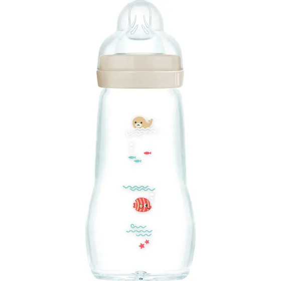 MAM Feel Good Glas Sutteflaske 260 ml Neutral