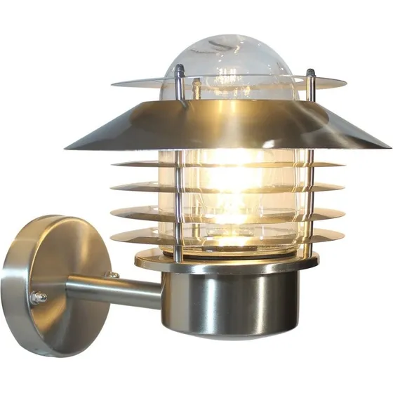 Llitt Stig Up Væglampe E27 Aluminium, Ø22cm, IP44