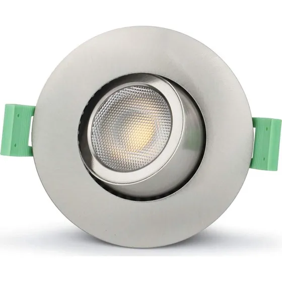 Llitt Sanna Dæmpbar Downlight 3000K/4000K 520lm Børstet Stål