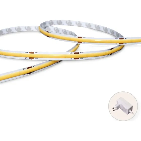 Ulrika LEDstrip Kit COB 5m 3000K IP20 med strømadapter