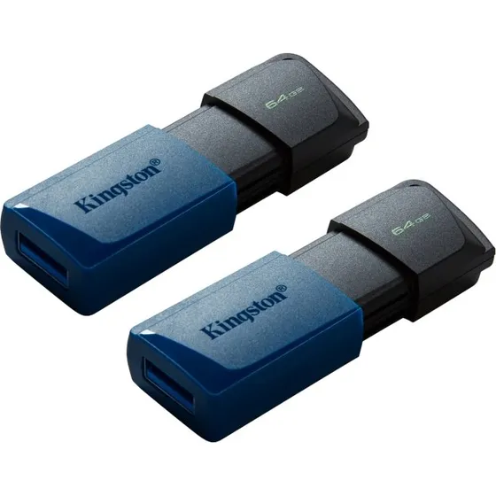 Kingston 64GB USB3.2 Gen 1 DataTraveler Exodia M (Sort + Blå)
