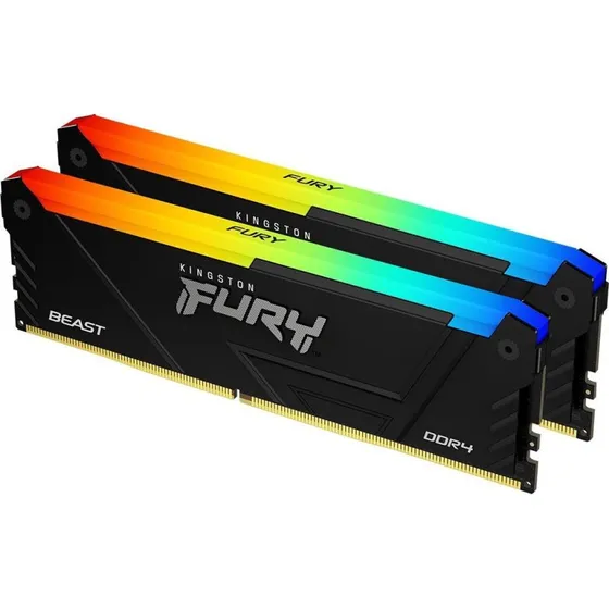 Kingston FURY Beast RGB 32GB (2x16GB) DDR4-3600 CL18 Sort