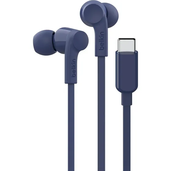 Belkin SoundForm USB-C Øreproptelefoner, blå