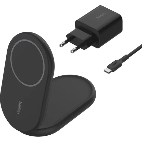 Belkin BoostCharge Magnetisk Trådløs Opladingsstander 15W, Sort