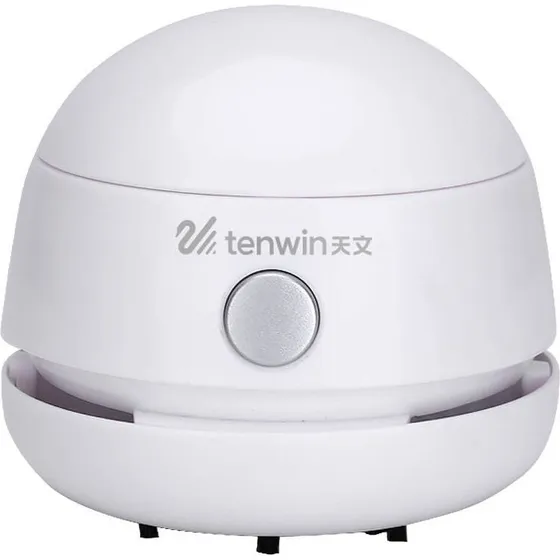 Tenwin 8052 Rechargeable Mini Støvsuger, Hvid, 10 min. driftstid