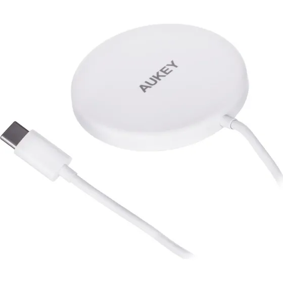 Aukey Aircore Magnetisk Trådløs Oplader 15W, Hvid