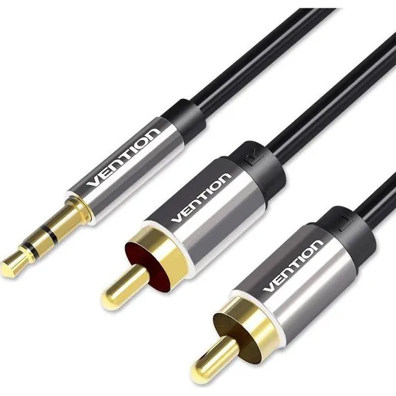 Vention 3,5 mm til 2x RCA lydkabel 5 m sort