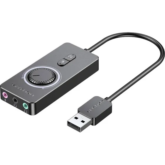 Vention CDRBF USB 2.0 Ekstern Lydkort 1m Sort