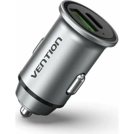Vention FFBH0 20 W USB-C & USB Biloplader, Grå