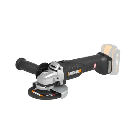 Worx 20V 125mm Vinkelsliber, Kulfri, Solo