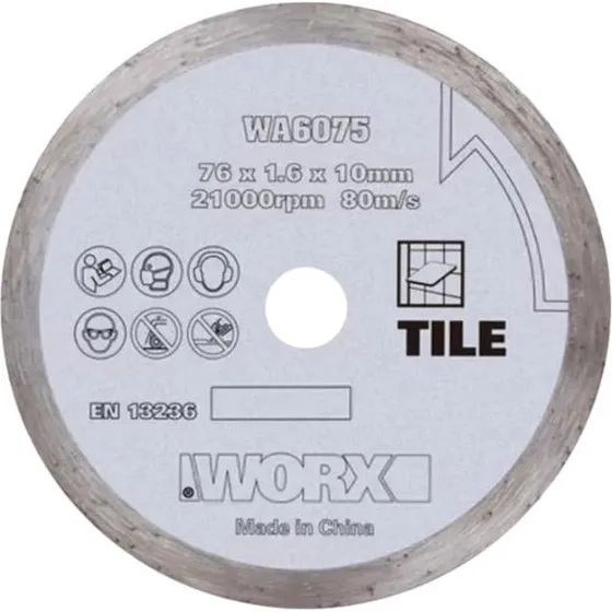Worx WA6075 76mm Diamantskæreskive til WX801