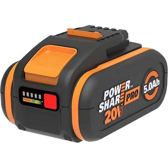 Worx WA3645 20V 5,0Ah Batteri med 5-punktsindikator