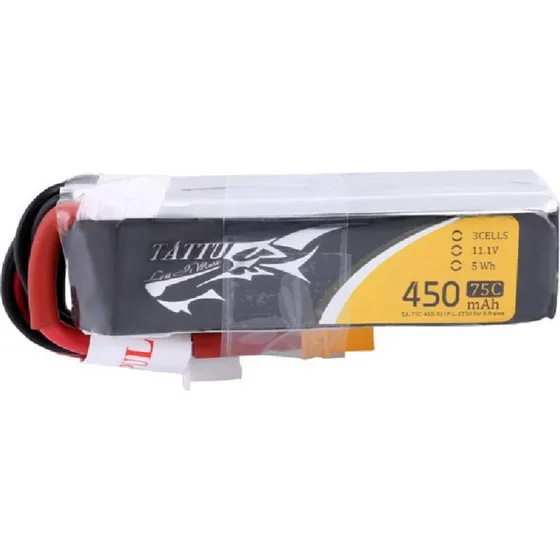 Tattu TAA4503S75X3L 450mAh 11.1V 75C Drone Batteri