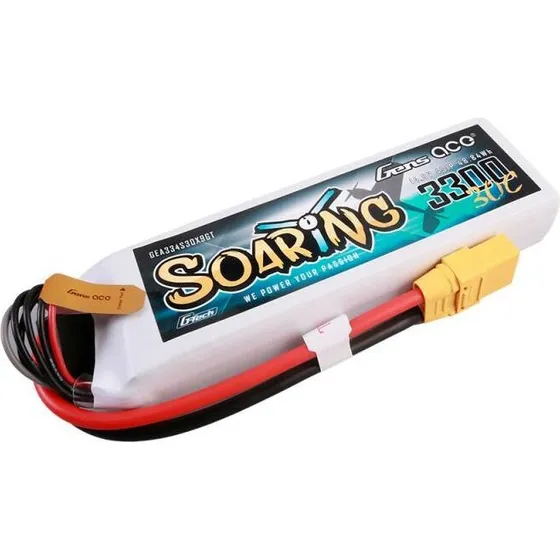 Gens ace G-Tech Soaring 3300mAh 14.8V 30C Lipo-batteri med XT90