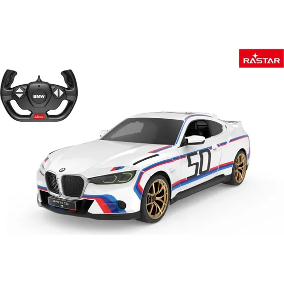 Rastar R/C 1:14 BMW 3.0 CSL Hvid, 6+ år