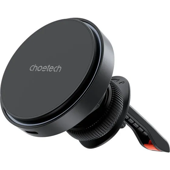 Choetech T205-F Magnetisk Bilholder med 15W Trådløs Oplader (Sort)