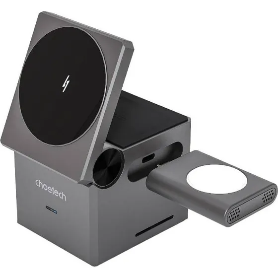 Choetech T632-F 3-in-1 trådløs oplader (sort)