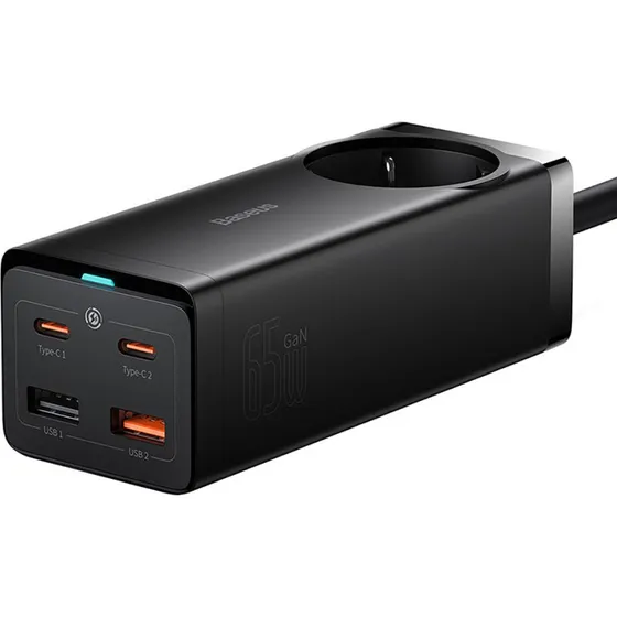 Baseus GaN3 Pro 65W Opladningsstation, Sort