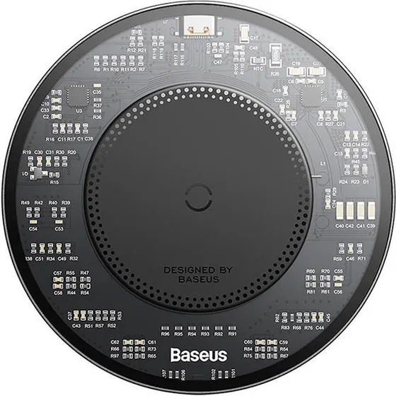 Baseus Simple 2 Trådløs Oplader 15W med USB-C Kabel, Sort