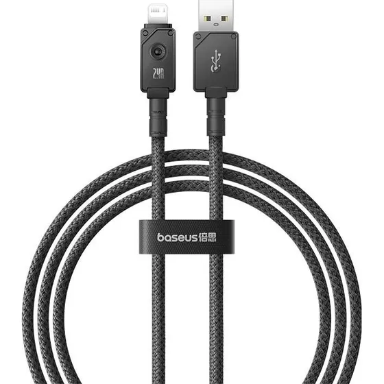 Baseus Unbreakable USB-A til Lightning 1 m, 5 V/2,4 A, sort