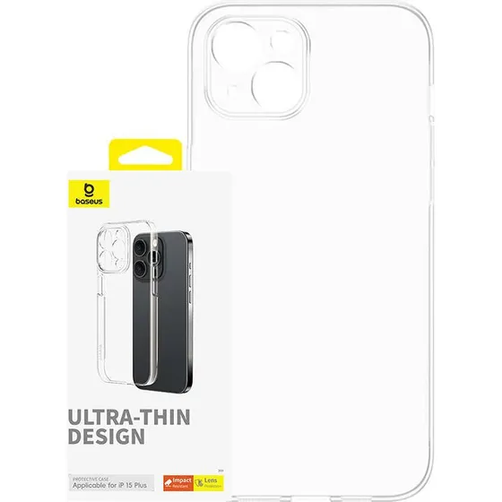 Baseus OS-Lucent Klart Tæt Case til iPhone 15 Plus