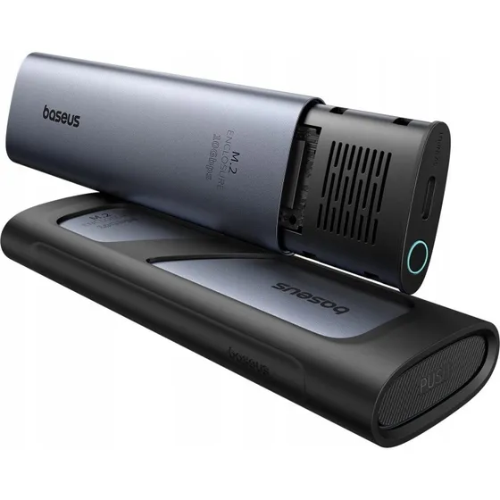 Baseus FlyJoy SSD Kabinet, 10Gbps, M.2 NVMe, Grå