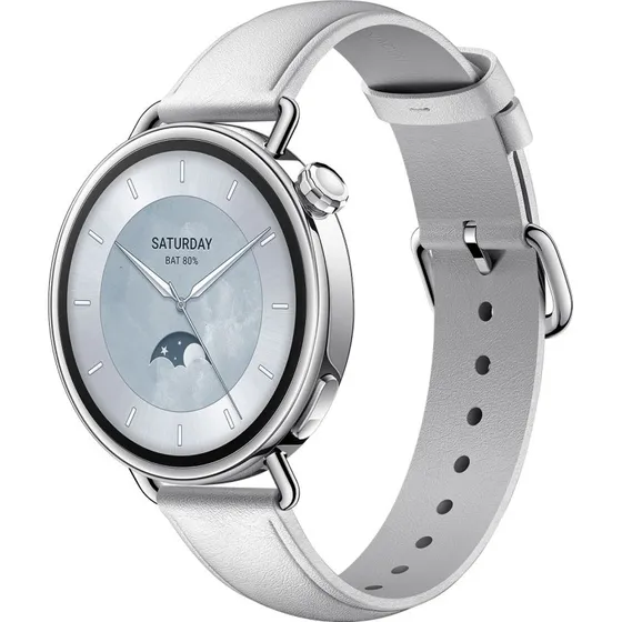 Xiaomi Watch S4 41mm Hvid Lederstrimmel