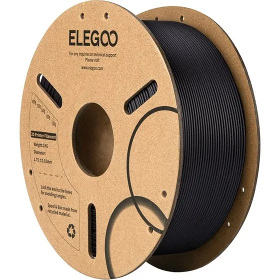 Elegoo PLA-CF Filament, Sort, 1,75 mm, 1 kg