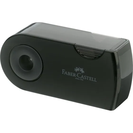 Faber-Castell Sleeve Blyantspidser (Dobbelt, Sort)