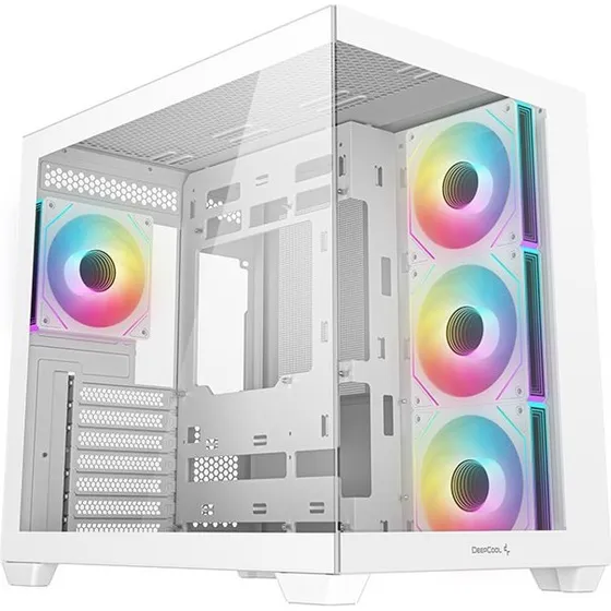 DeepCool CG530 4F Hvid Midi Tower, 4 ARGB, ATX