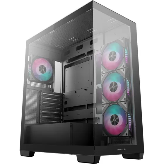 DeepCool CG580 4F Midi Tower, Sort, med hærdet glas