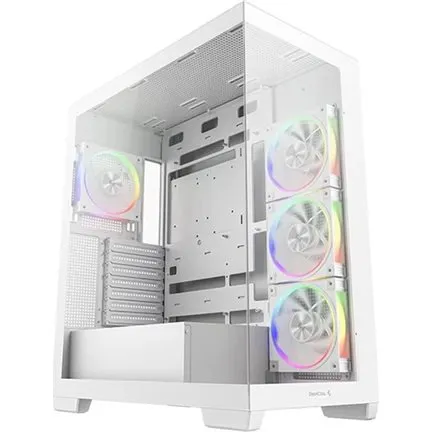 DeepCool CG580 4F V2 - Miditower, Hvid, med vindue