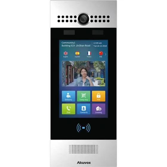 Akuvox R29C-L Video-TFE Intercom, LTE, Android, Ansigtsgenkendelse, Sølv