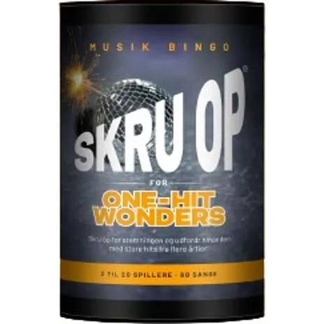 One-Hit Wonders Musikbingo - bingosæt
