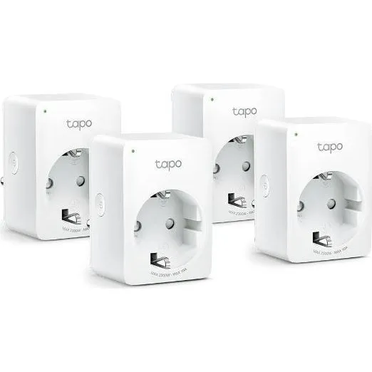 TP-Link Tapo P100 Smart Wi-Fi-stikdåse (4-pak)
