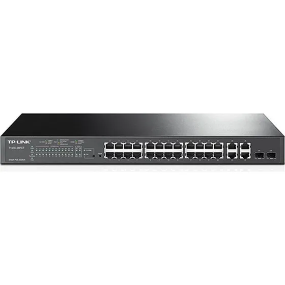 TP-Link T1500-28PCT 24-Port PoE+ Switch 1U Rack