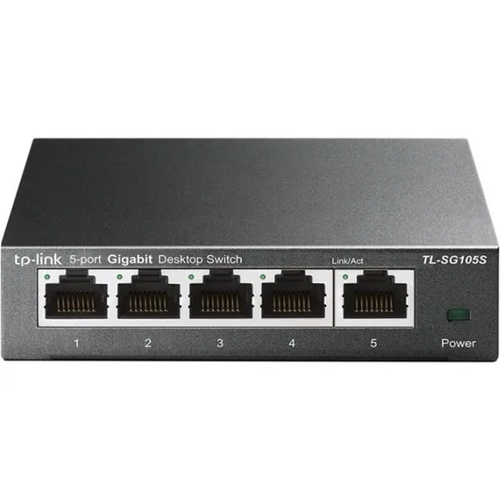 TP-Link TL-SG105S 5-port Gigabit Switch, Svart